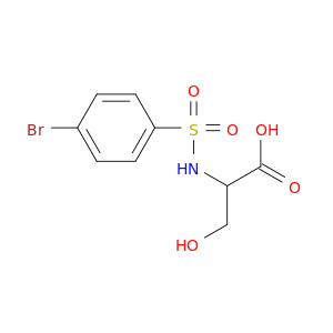2-(4-Bromophenylsulfonamido)-3-hydroxypropanoic acid