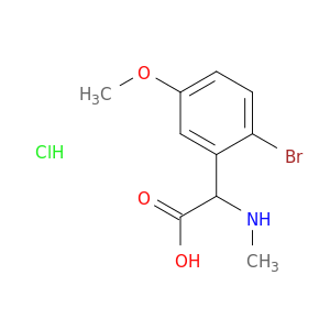 苯甲酸,2-溴-5-甲氧基-α-(甲基氨基)-,盐酸盐(1：1)