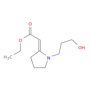 Acetic acid, [1-(3-hydroxypropyl)-2-pyrrolidinylidene]-, ethyl ester, (2E)-