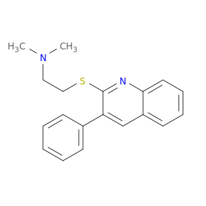 N,N-二甲基-2-[(3-苯基-2-喹啉基)硫代]-乙胺