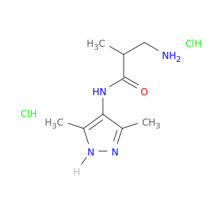 3-amino-N-(3,5-dimethyl-1H-pyrazol-4-yl)-2-methylpropanamide dihydrochloride