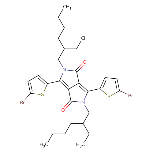 3,6-双(5-溴-2-噻吩基)-2,5-双(2-乙基己基)-2,5-二氢吡咯并[3,4-c]吡咯-1,4-二酮