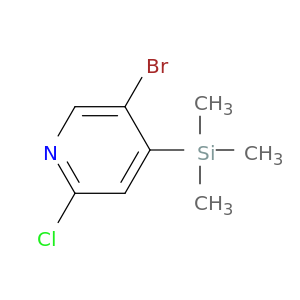 Pyridine, 5-bromo-2-chloro-4-(trimethylsilyl)-