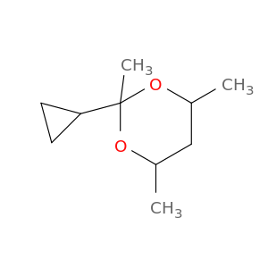 1,3-Dioxane, 2-cyclopropyl-2,4,6-trimethyl-