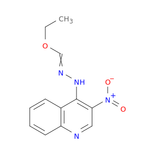 Methanehydrazonic acid, N-(3-nitro-4-quinolinyl)-, ethyl ester