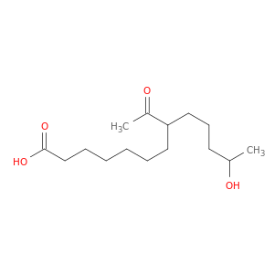 Tridecanoic acid, 8-acetyl-12-hydroxy-