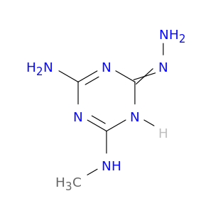 1,3,5-Triazin-2(1H)-one, 4-amino-6-(methylamino)-, hydrazone