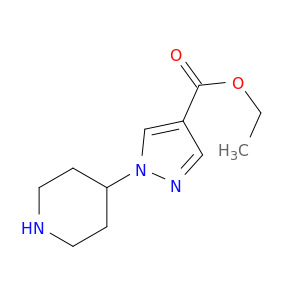 1H-Pyrazole-4-carboxylic acid, 1-(4-piperidinyl)-, ethyl ester