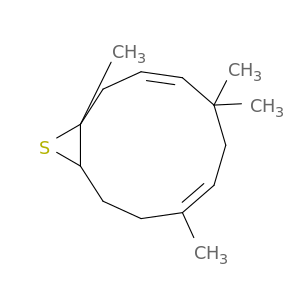 1,5,8,8-四甲基-12-Thiabiciachclo[9.1.0]十二烷-3,7-二烯