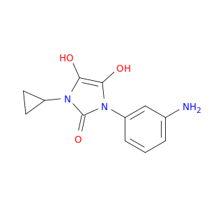 1-(3-Aminophenyl)-3-cyclopropyl-4,5-dihydroxy-2,3-dihydro-1H-imidazol-2-one