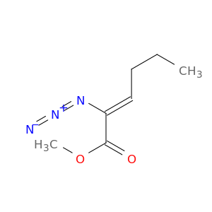 2-Hexenoic acid, 2-azido-, methyl ester, (Z)-