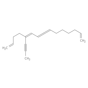 1,5,7,8,14-Pentadecapentaene, 5-(1-propynyl)-, (Z)-