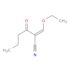 Hexanenitrile, 2-(ethoxymethylene)-3-oxo-, (Z)-