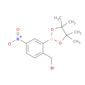 2-(2-(溴甲基)-5-硝基苯基)-4,4,5,5-四甲基-1,3,2-二氧硼杂环戊烷