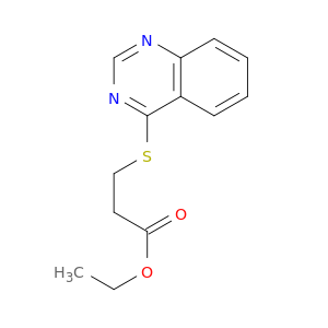 Propanoic acid, 3-(4-quinazolinylthio)-, ethyl ester