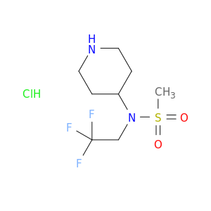 N-(piperidin-4-yl)-N-(2,2,2-trifluoroethyl)methanesulfonamide hydrochloride
