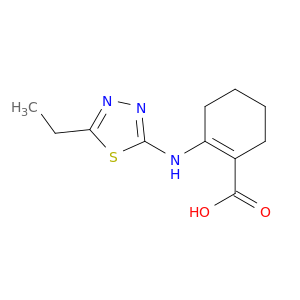 1-Cyclohexene-1-carboxylicacid, 2-[(5-ethyl-1,3,4-thiadiazol-2-yl)amino]-