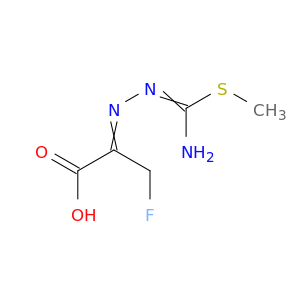 2-{[amino(methylsulfanyl)methylidene]hydrazinylidene}-3-fluoropropanoic acid