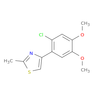 Thiazole, 4-(2-chloro-4,5-dimethoxyphenyl)-2-methyl-