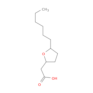 2-Furanacetic acid, 5-hexyltetrahydro-