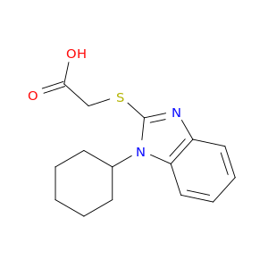 2-((1-Cyclohexyl-1H-benzo[d]imidazol-2-yl)thio)acetic acid