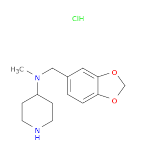 苯并[1,3]1,3-二氧杂环戊烯-5-基甲基-甲基-哌啶-4-基-胺盐酸盐