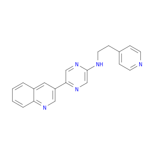Pyrazinamine, N-[2-(4-pyridinyl)ethyl]-5-(3-quinolinyl)-