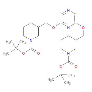 二-叔丁基3,3'-((吡嗪-2,6-二基双(氧基))双(亚甲基))双(哌啶-1-羧酸酯)