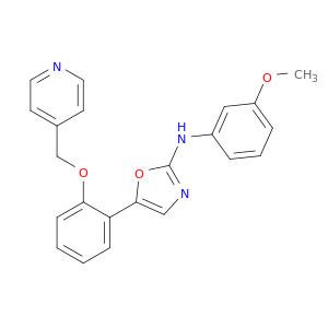 2-Oxazolamine, N-(3-methoxyphenyl)-5-[2-(4-pyridinylmethoxy)phenyl]-