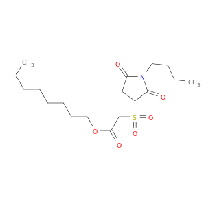 Acetic acid, [(1-butyl-2,5-dioxo-3-pyrrolidinyl)sulfonyl]-, octyl ester