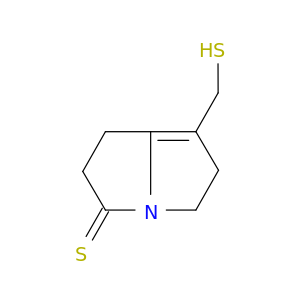 3H-Pyrrolizine-3-thione, 1,2,5,6-tetrahydro-7-(mercaptomethyl)-