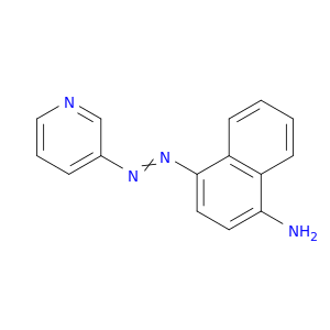 1-Naphthalenamine, 4-(3-pyridinylazo)-