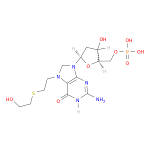5'-Guanylic acid, 2'-deoxy-7-[2-[(2-hydroxyethyl)thio]ethyl]-