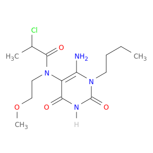 N-(6-Amino-1-butyl-2,4-dioxo-1,2,3,4-tetrahydropyrimidin-5-yl)-2-chloro-N-(2-methoxyethyl)propanamide