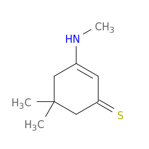 2-Cyclohexene-1-thione, 5,5-dimethyl-3-(methylamino)-