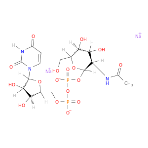 尿苷5'-(三磷酸三磷酸酯),P'-[2-(乙酰氨基)-2-脱氧-α-D-吡喃葡萄糖基]酯,钠盐(1：2)