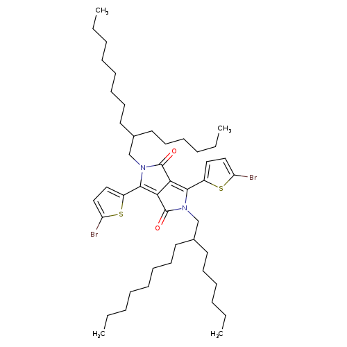 3,6-双(5-溴噻吩-2-基)-2,5-双(2-己基癸基)-2,5-二氢吡咯[3,4-c]吡咯-1,4-二酮