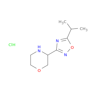 吗啉,3-[5-(1-甲基乙基)-1,2,4-恶二唑-3-基]-,盐酸盐(1：1)