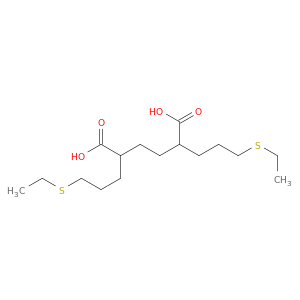 2,5-bis[3-(ethylsulfanyl)propyl]hexanedioic acid