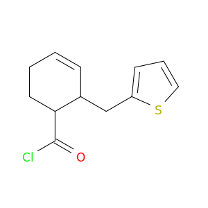 3-Cyclohexene-1-carbonyl chloride, 2-(2-thienylmethyl)-