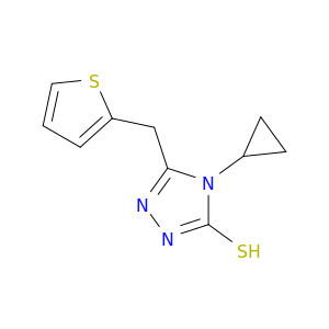 4-Cyclopropyl-5-(thiophen-2-ylmethyl)-4h-1,2,4-triazole-3-thiol