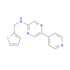 Pyrazinamine, 5-(4-pyridinyl)-N-(2-thienylmethyl)-