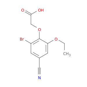 2-(2-Bromo-4-cyano-6-ethoxyphenoxy)acetic Acid