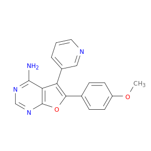 Furo[2,3-d]pyrimidin-4-amine, 6-(4-methoxyphenyl)-5-(3-pyridinyl)-