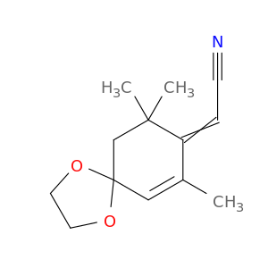 Acetonitrile, (7,9,9-trimethyl-1,4-dioxaspiro[4.5]dec-6-en-8-ylidene)-