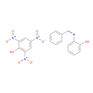 Phenol, 2-[(phenylmethylene)amino]-, compd. with 2,4,6-trinitrophenol(1:1)