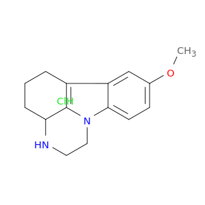 8-methoxy-2,3,3a,4,5,6-hexahydro-1h-pyrazino[3,2,1-jk]carbazole hydrochloride(1:1)
