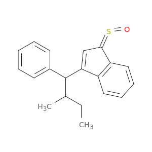 1H-Indene-1-thione, 3-(2-methyl-1-phenylbutyl)-, S-oxide