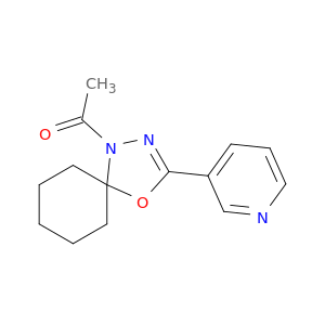 4-Oxa-1,2-diazaspiro[4.5]dec-2-ene, 1-acetyl-3-(3-pyridinyl)-