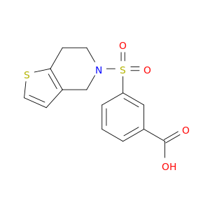 3-[(6,7-二氢噻吩[3,2-C]吡啶-5(4h)-yl)磺酰基]苯甲酸